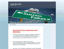 Tablet Screenshot of coachkenporter.com